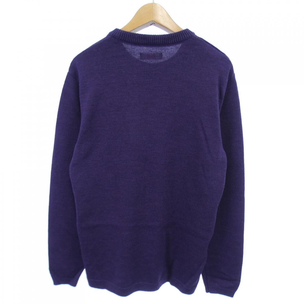 HR.MARKET アンゴラ混 コットン ウールニット 2 生成り 水色