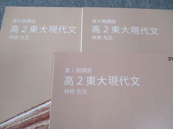 東大特進 高2東大現代文 テキスト3冊 林修先生 WP06-118 東進 高2 東大現代文 東京大学 東大特進コース