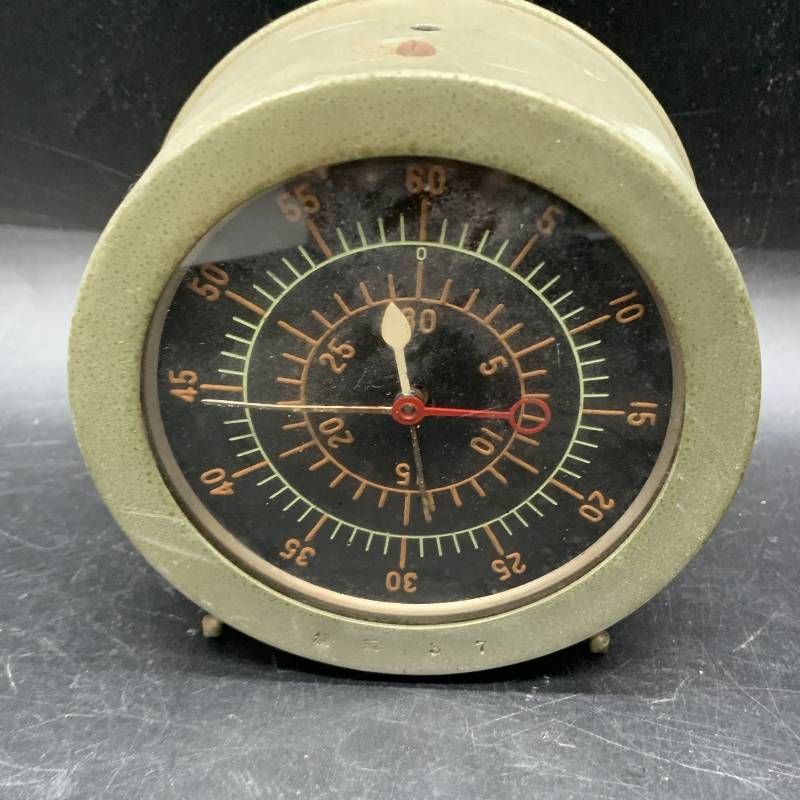 O324 旧日本海軍 高度計 船時計 横航37 刻印 当時物 骨董品 動作未 ヴィンテージ コレクション