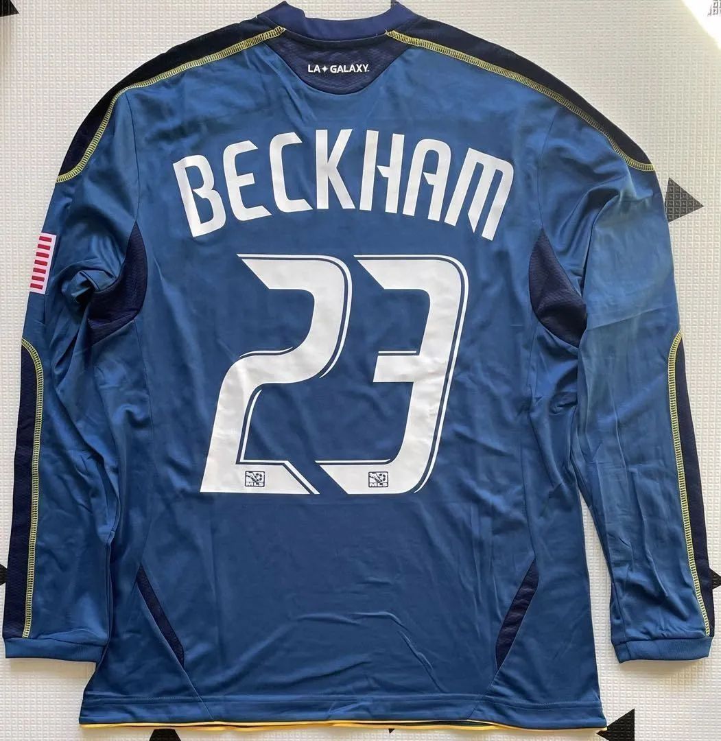 新品 ロサンゼルス・ギャラクシー ユニフォーム ベッカム BECKHAM 23番 長袖ジャージ サッカー ジャージ