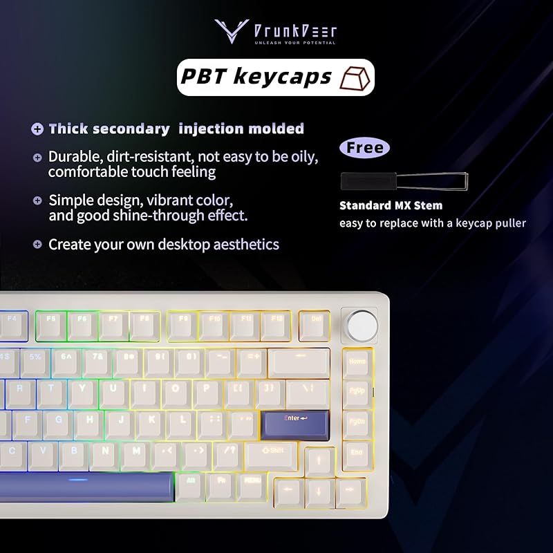 DrunkDeer A75 ラピッドトリガー メカニカルキーボード 82キー DrunkDeer A75 ラピッドトリガー メカニカルキーボード 82キー
