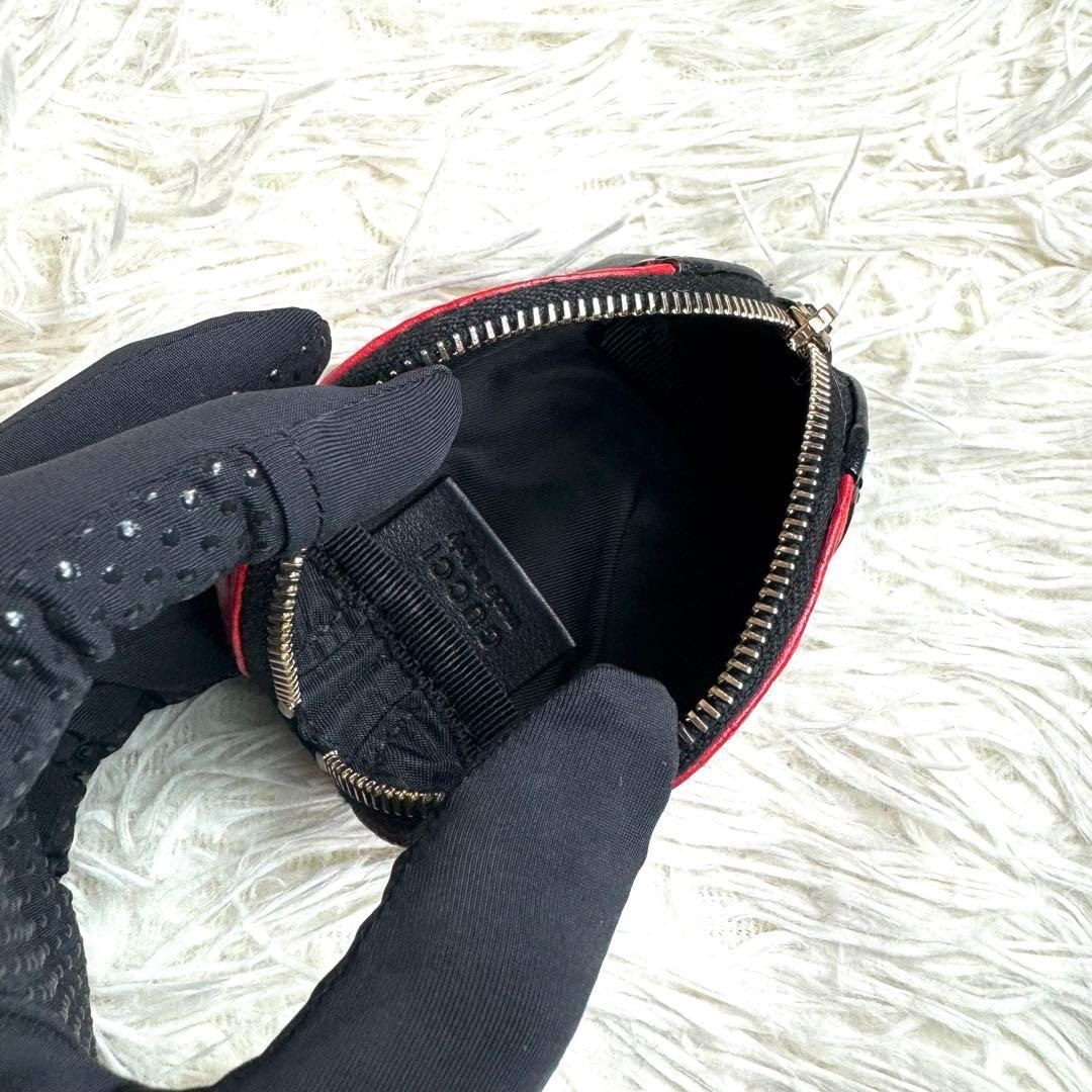 ⋟美品⋞ 希少品 / グッチ グッチシマてんとう虫コインケース 282640 GUCCI グッチ 282640 てんとう虫 コインケース レザー