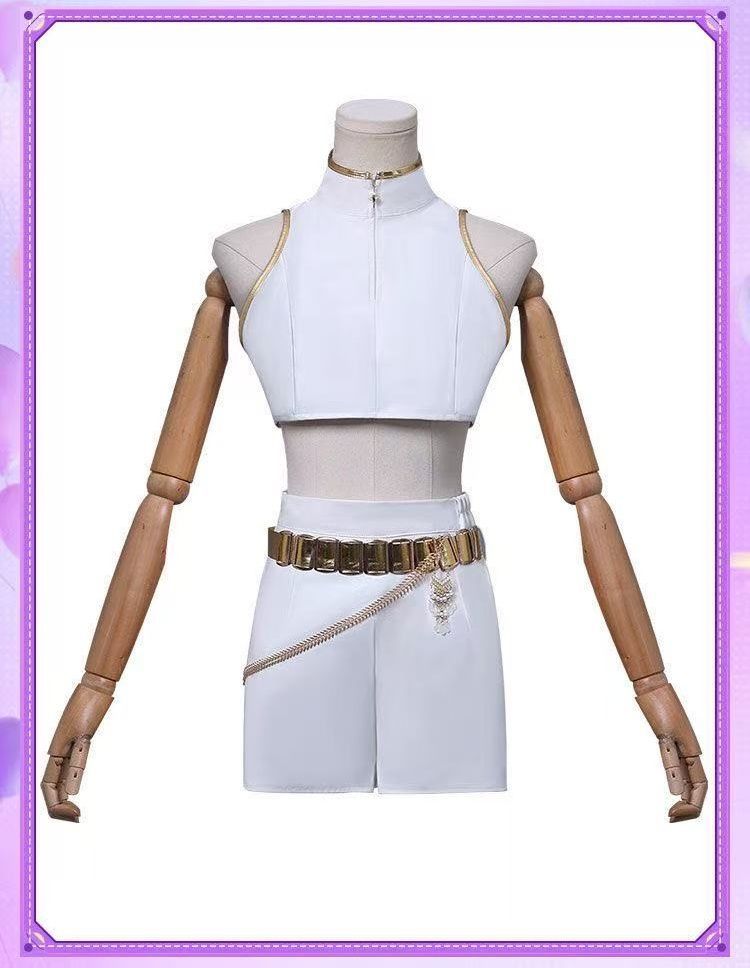 コスプレ衣装セット 白レザー打歌服風