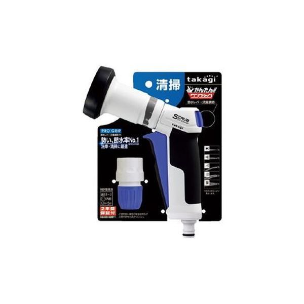 （まとめ）タカギ プログリップスクラブシャワー QG1114FJ【×5セット】