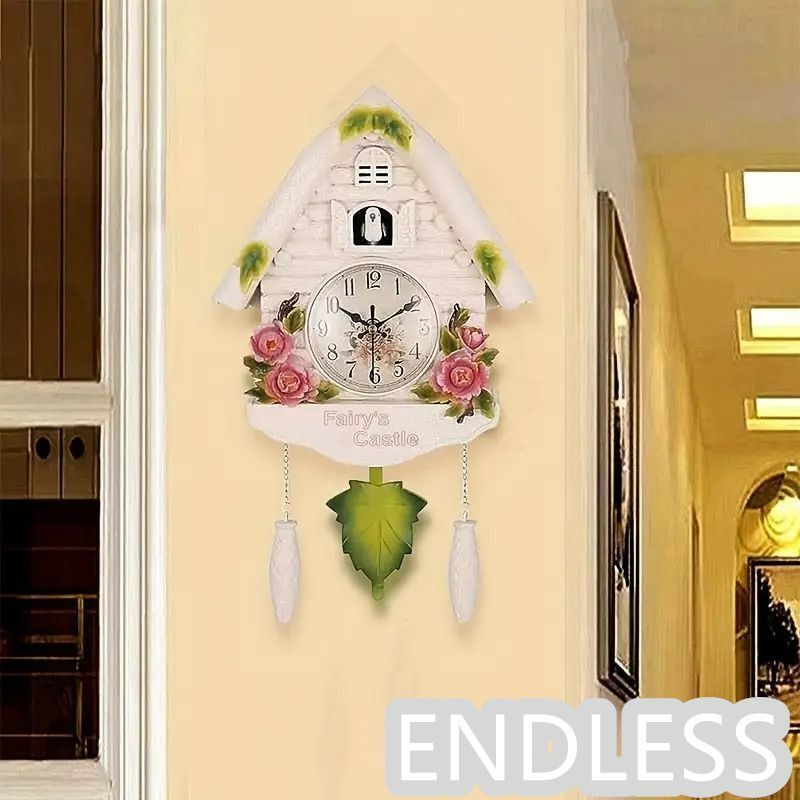電池式 カッコー時計 鳩時計 ハト時計 掛時計 壁掛け時計 白雪姫 童話