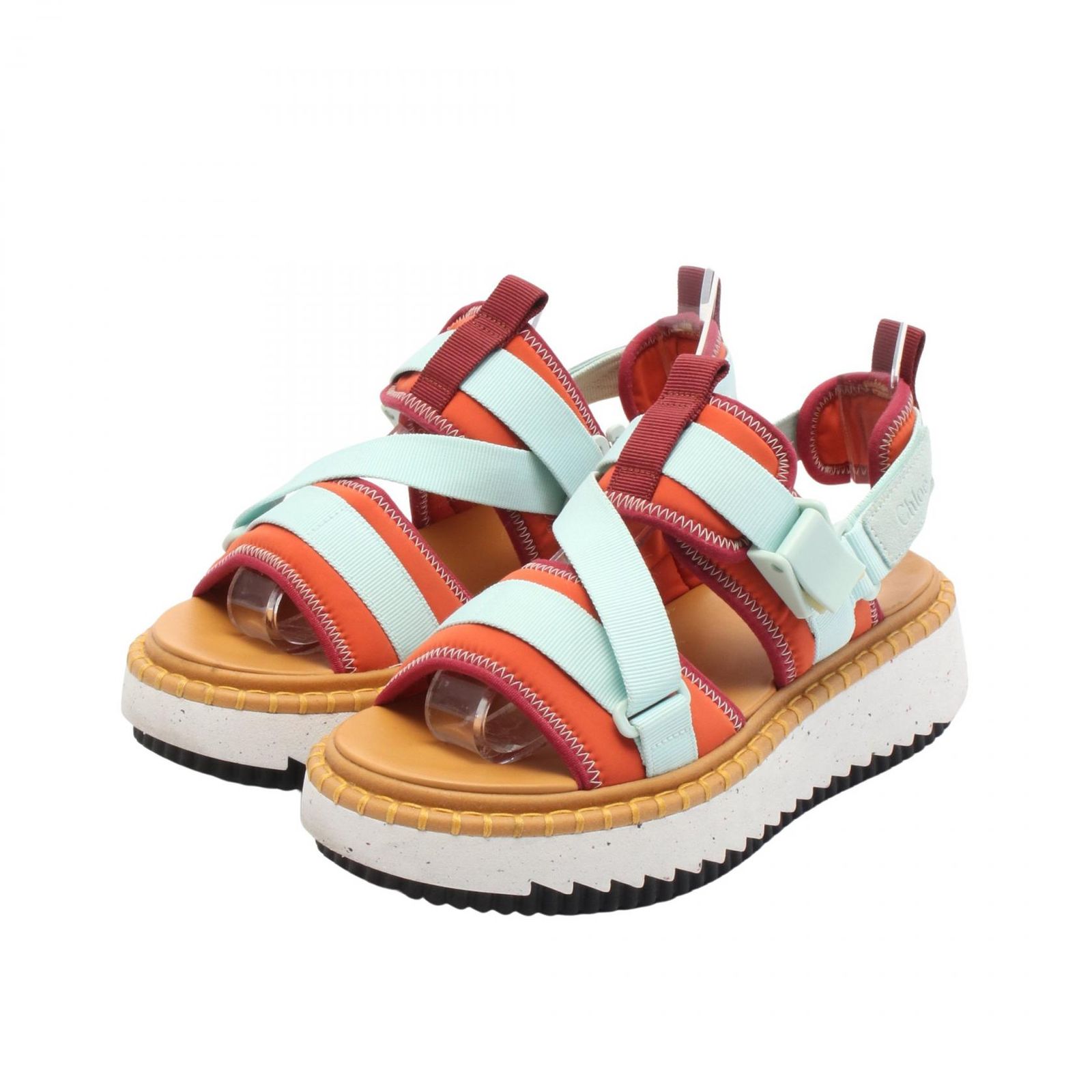クロエ Chloe サンダル LILLI リリー オレンジブラウン ナイロン