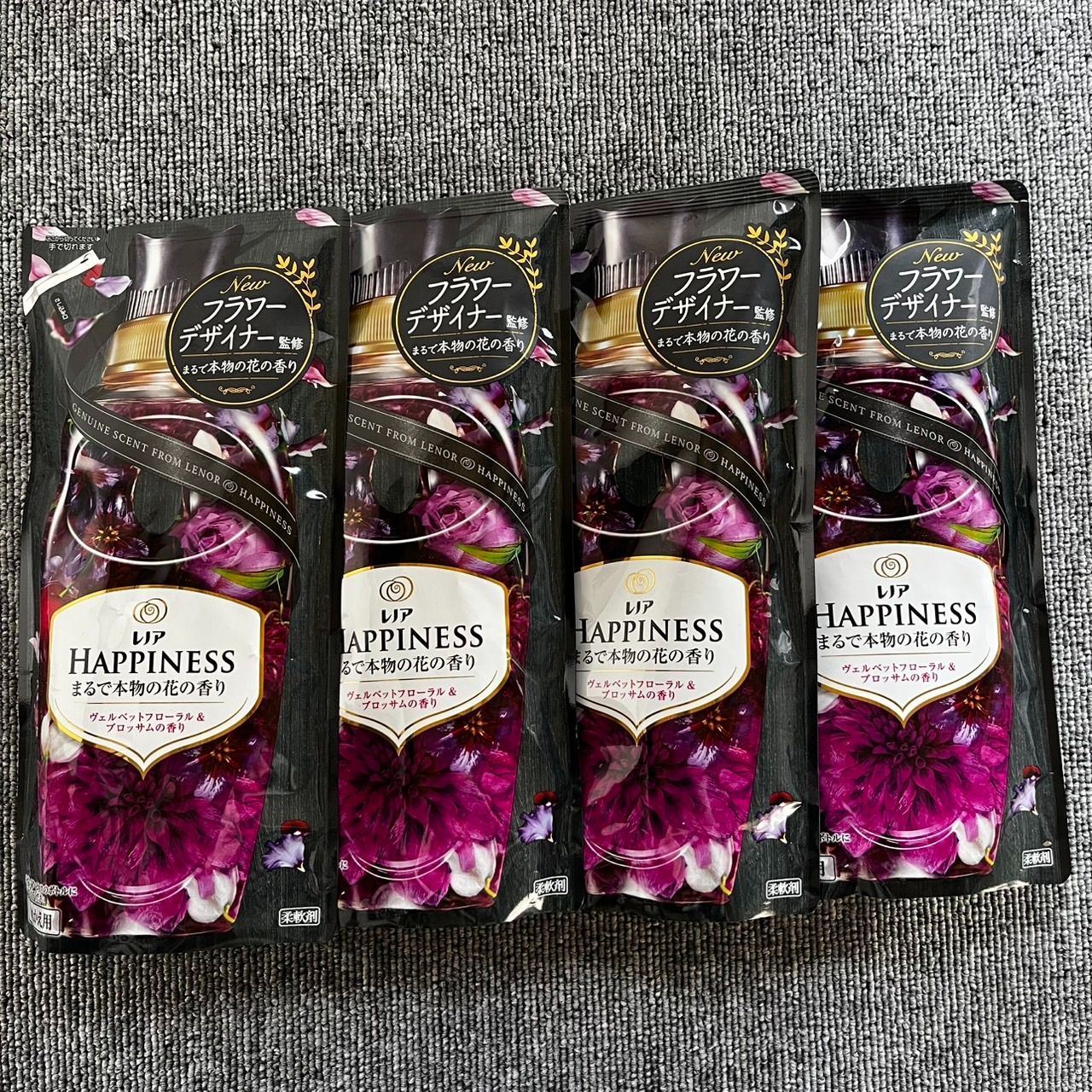 レノアハピネス まるで本物の花の香り 430ml×4個セット
