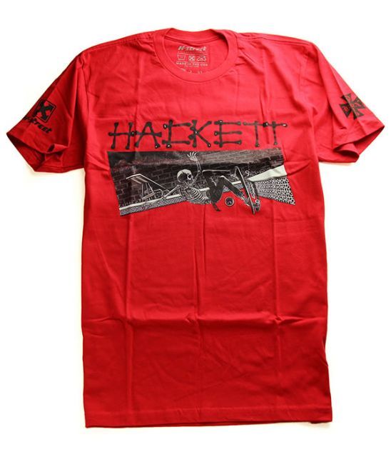 H-Street Skateboards (エイチストリート) Tシャツ Dave Hackett Slash T-Shirt Red ...