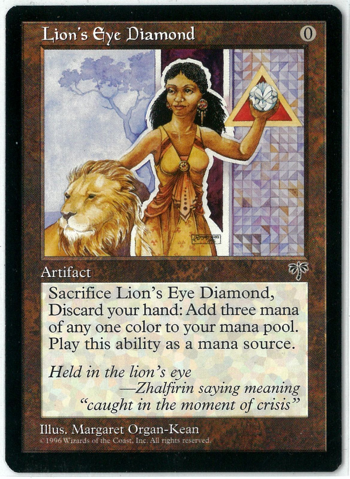 MTG ライオンの瞳のダイアモンド　プレイ未使用　美品　ミラージュ 日)ライオンの瞳のダイアモンド / Lion's Eye Diamond【MIR】 No