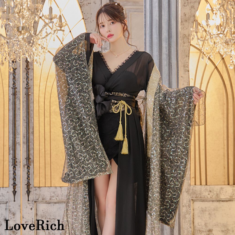 LoveRich ラブリッチ 【2カラー/羽織のみ】スパンコ花魁 羽織
