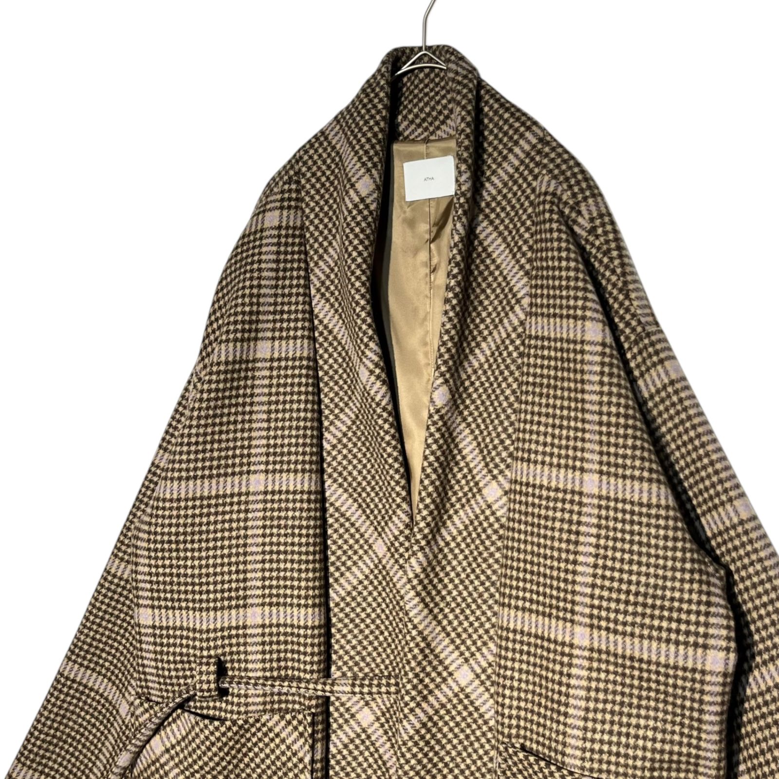 ジャケット・アウター ATHA BIG CHECK NORAGI COAT ATHA BIG CHECK NORAGI COAT