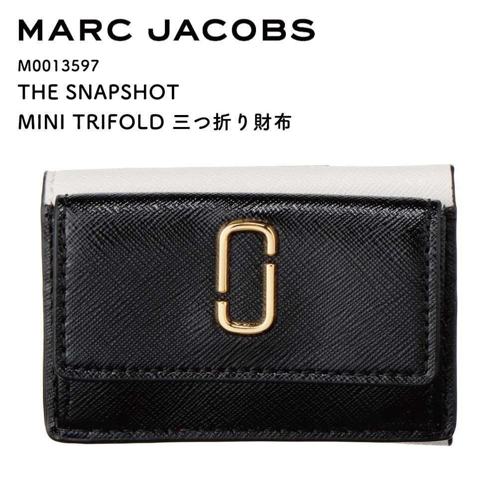 マークジェイコブス MARC JACOBS 財布 レディース 三つ折り財布 サンドベージュ/パウダーピンク THE SNAPSHOT MINI  TRIFOLD M0013597 289 NEW SANDCASTLE MULTI