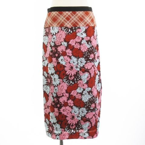 Paul Smith 切手柄 スカート ポールスミス PAUL SMITH 美品 21AW ロングスカート 切替