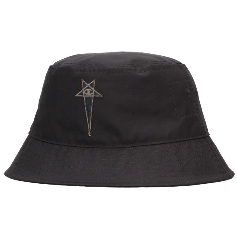 リックオウエンス ×チャンピオン Champion -CHNY ロゴ刺繍ナイロンバケットハット メンズ ML