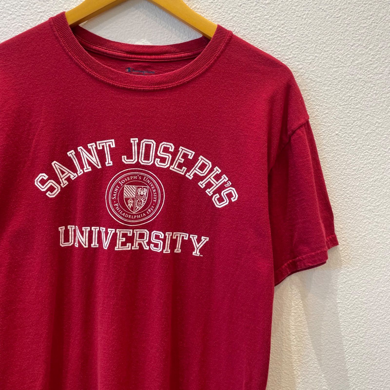 古着 Ｍ チャンピオン セント・ジョゼフズ大学 カレッジ Tシャツ