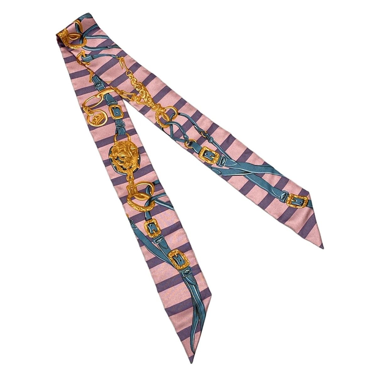 エルメス＊ツイリー＊ピンク＊スカーフ＊カレ エルメスツイリー 旧タグ すべてはカレの中に/Tout en Carre ピンク