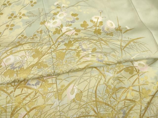 平和屋着物○訪問着 草花尽くし 金銀彩 正絹 逸品 AABC5622ck - メルカリ