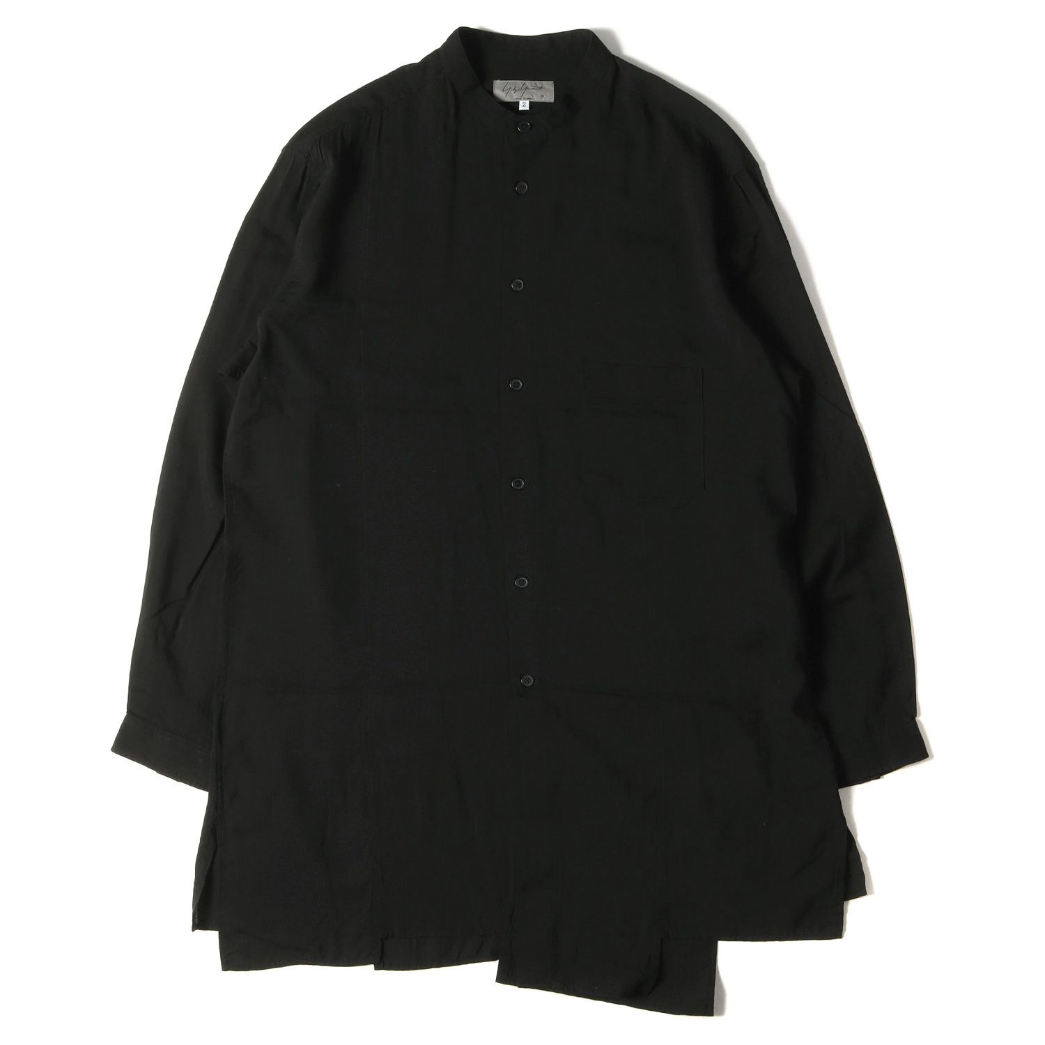 Yohji Yamamoto(Ys) ヨウジヤマモト シャツ G-重ね スリット テンセル