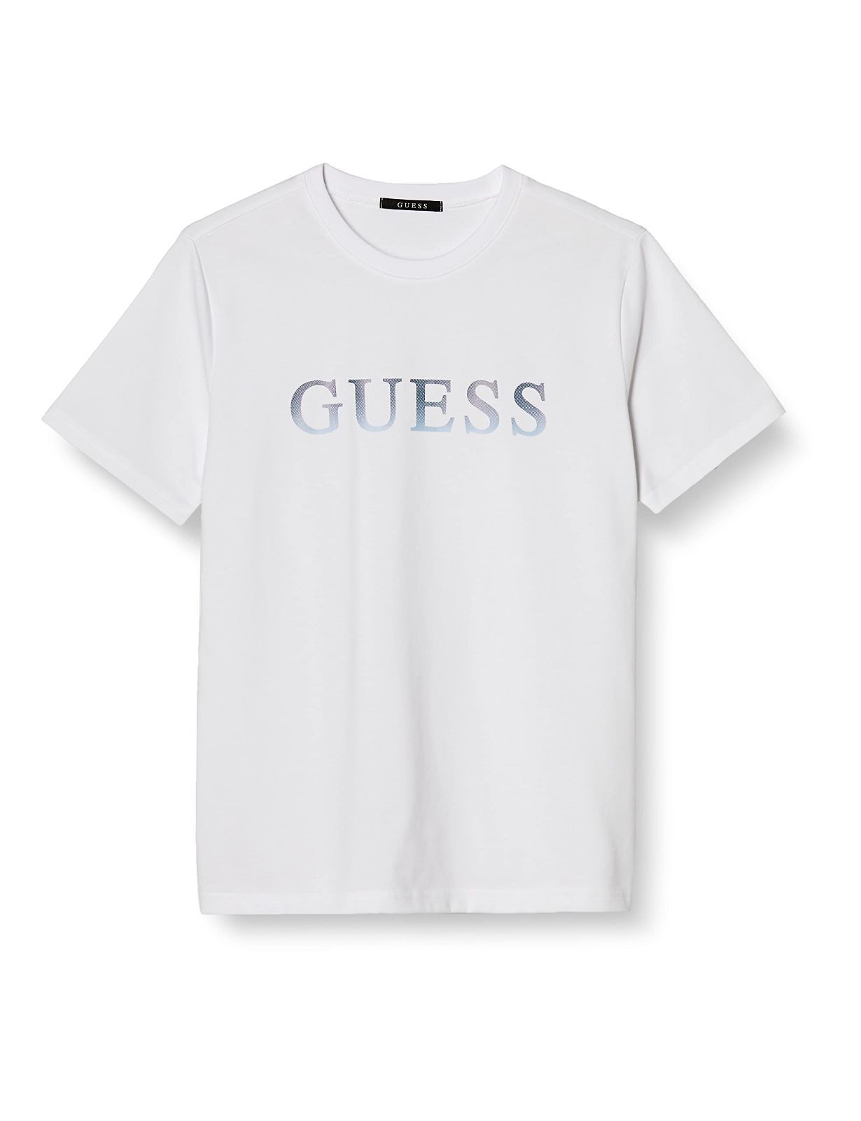 L_ホワイト [ゲス] Tシャツ MEN'S S/SLV TEE SHIRT メンズ WHT