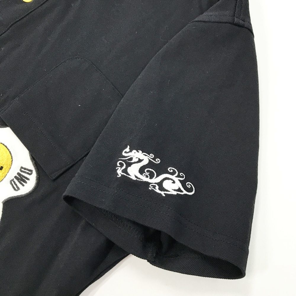 サイズ：3 DANCE WITH DRAGON ダンスウィズドラゴン  半袖ポロシャツ  ブラック系 [240101474390] ゴルフウェア メンズ ストスト