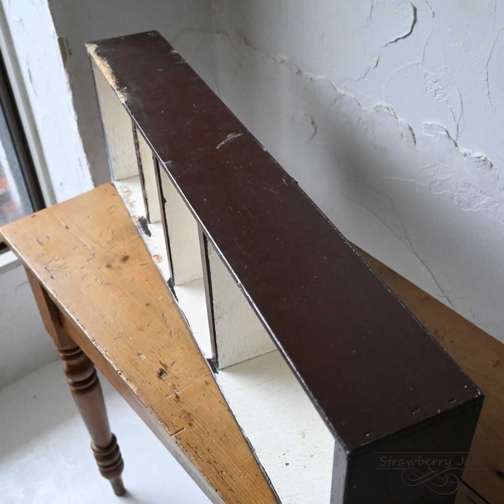 IFU-347 英国アンティーク シェルフ ボックス 木箱 棚 ウォール