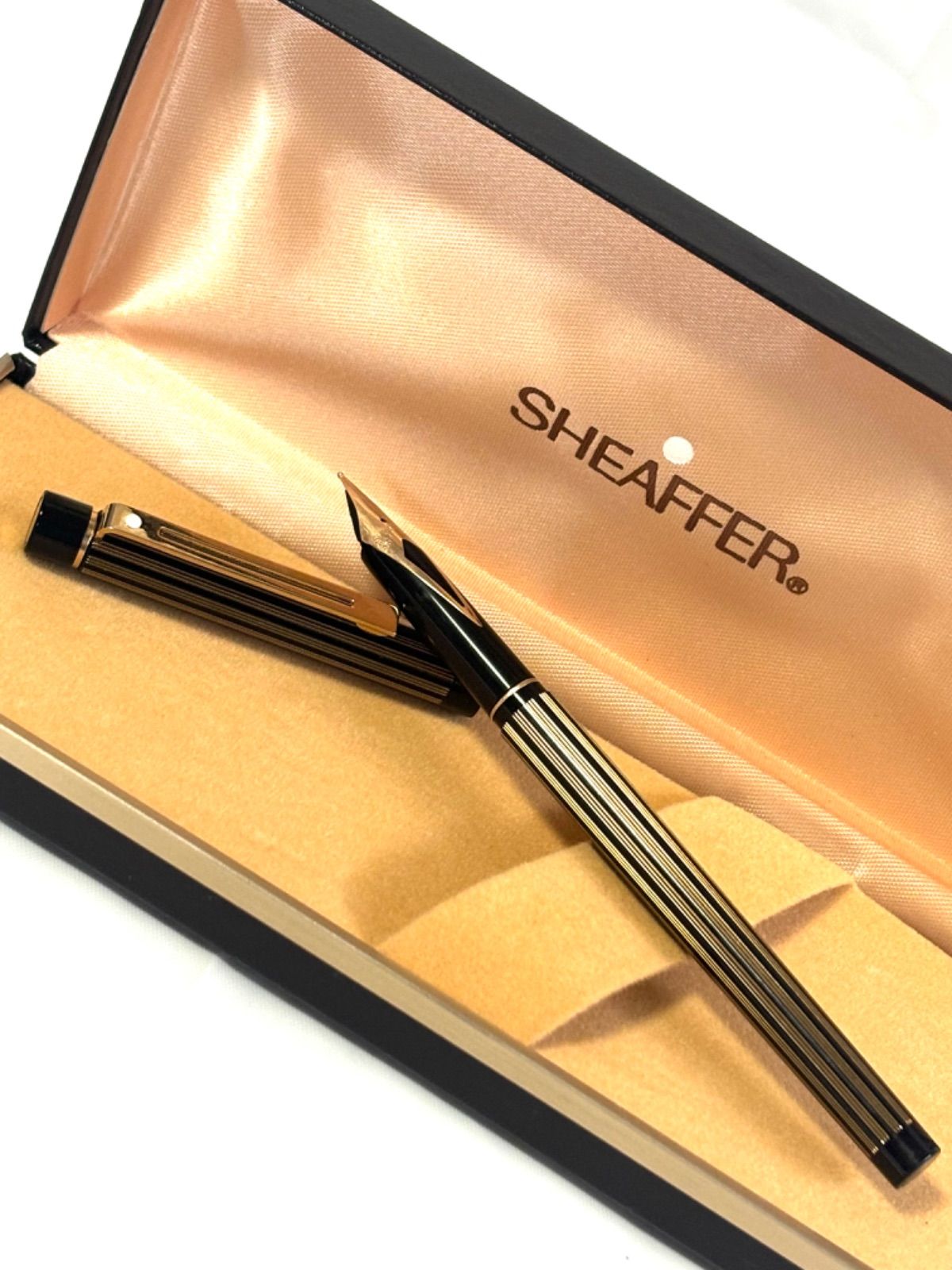 美品 PARKER パーカー ソネット 万年筆 全長13 F字 銀 金 文房具