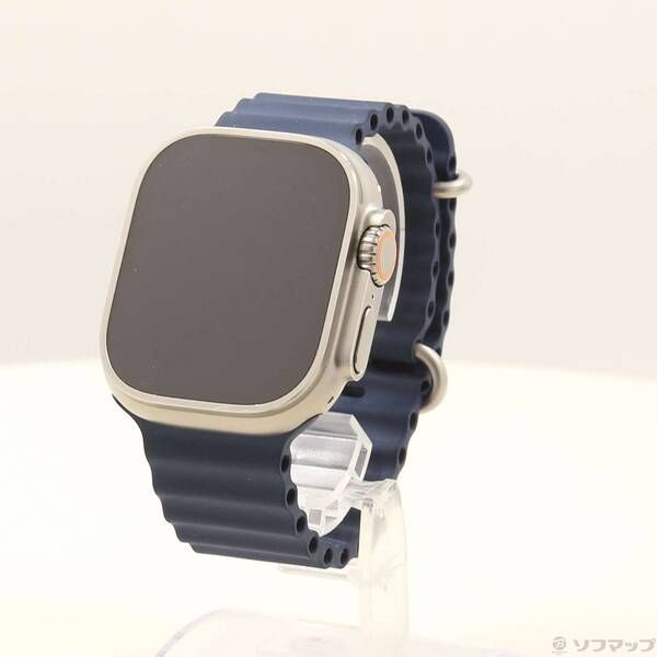 〔 品〕 Apple Watch Ultra 2 GPS Cellular 49mm チタニウムケース ブルーオーシャンバンド 348