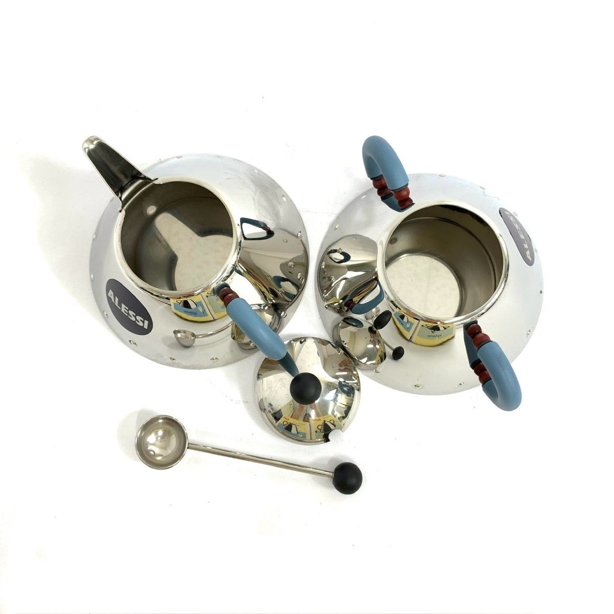 美品 ALESSI アレッシィ シュガーポット&クリーマー セット