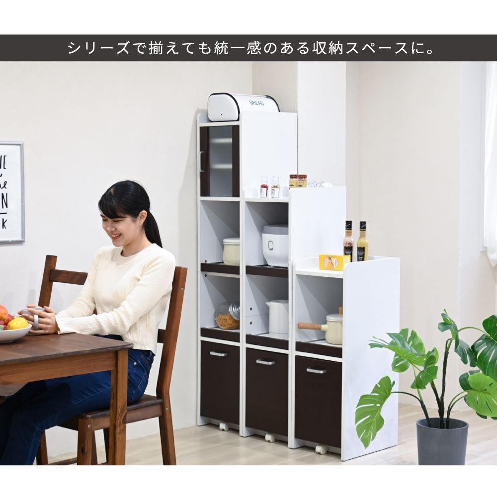 すきま 隙間収納 キッチン ミニ 食器棚 キッチン家電収納 家電ラック