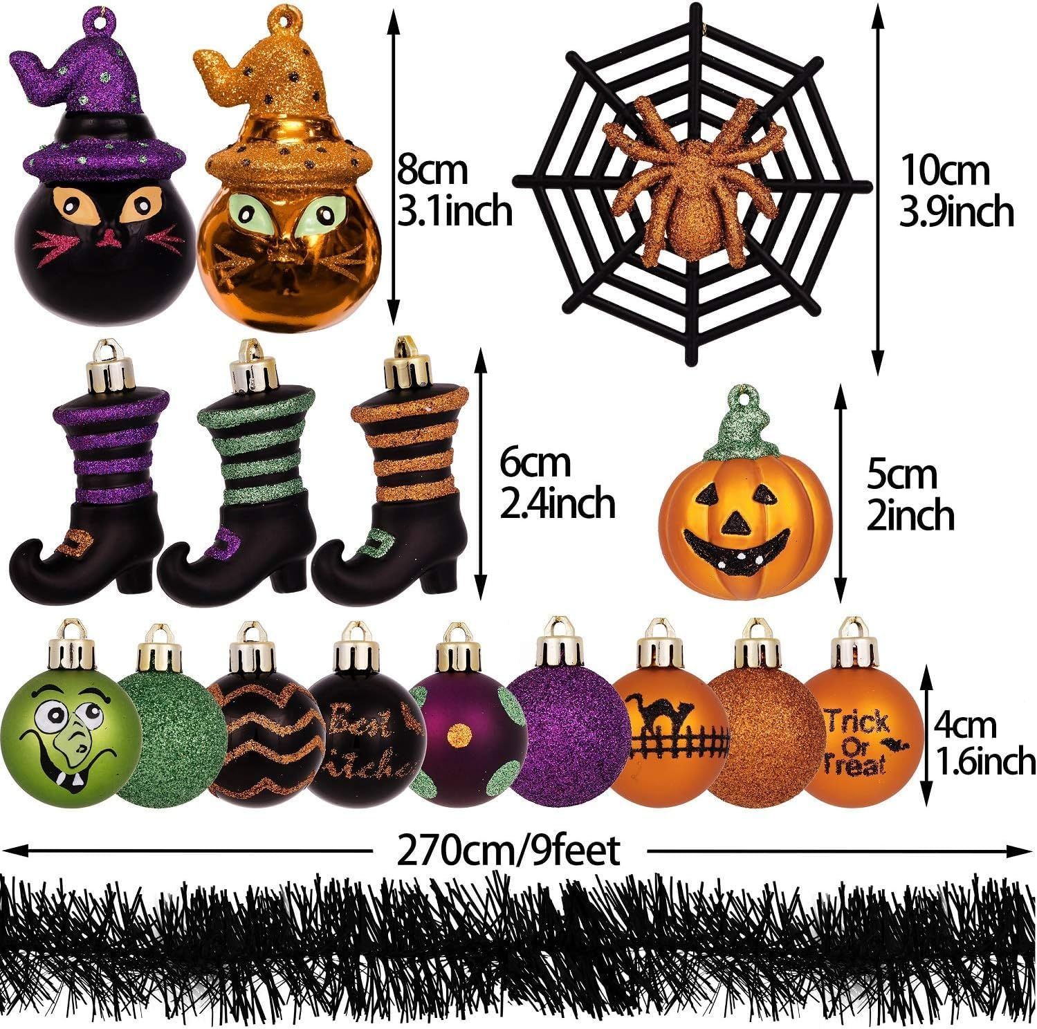 まもなく終了 ハロウイン ネコ バット パンプキン グッズ お化け パーティー 飾りつけ ハロウィンツリー かぼちゃ 24個入り ハロウィン装飾 ハロウィンオーナメント ハロウィン飾り Madelyn Valery WWW_USTAUSTRALIA_COM_AU