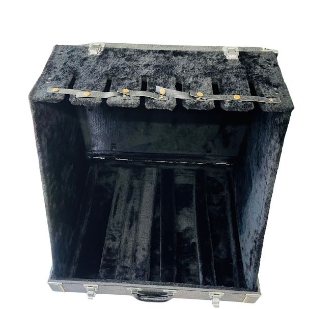 訳あり KC ギタースタンド 6本立て スタンドケース GSC150|6 エレキギター ベース アコギ クラシック用 脚1個欠損あり 修繕しました