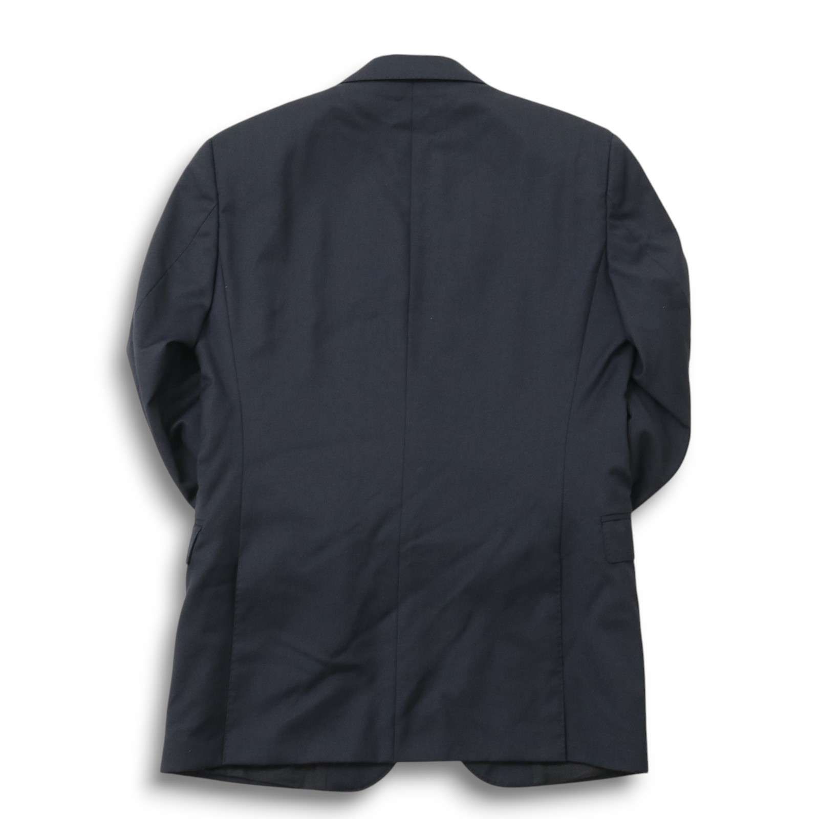 【ヒューゴボス】テーラードジャケット (50) ネイビー GUABELLO生地 HUGO BOSS ヒューゴボス 通年 総裏☆ GUABELLO Super120