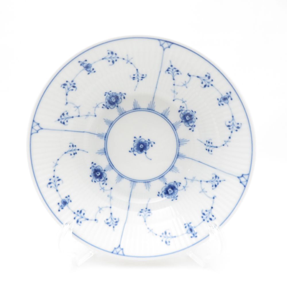 【美品】ロイヤルコペンハーゲン　 ブルーフルーテッド プレイン深皿21cm x2 ロイヤルコペンハーゲン（Royal Copenhagen） ブルー