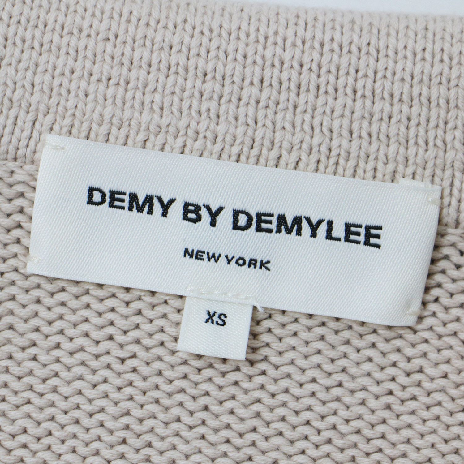 ❤︎新品❤︎DEMYLEE❤︎コットンニットプルオーバー❤︎ベージュ DEMYLEE デミリー DEMY ニット プルオーバー トップス