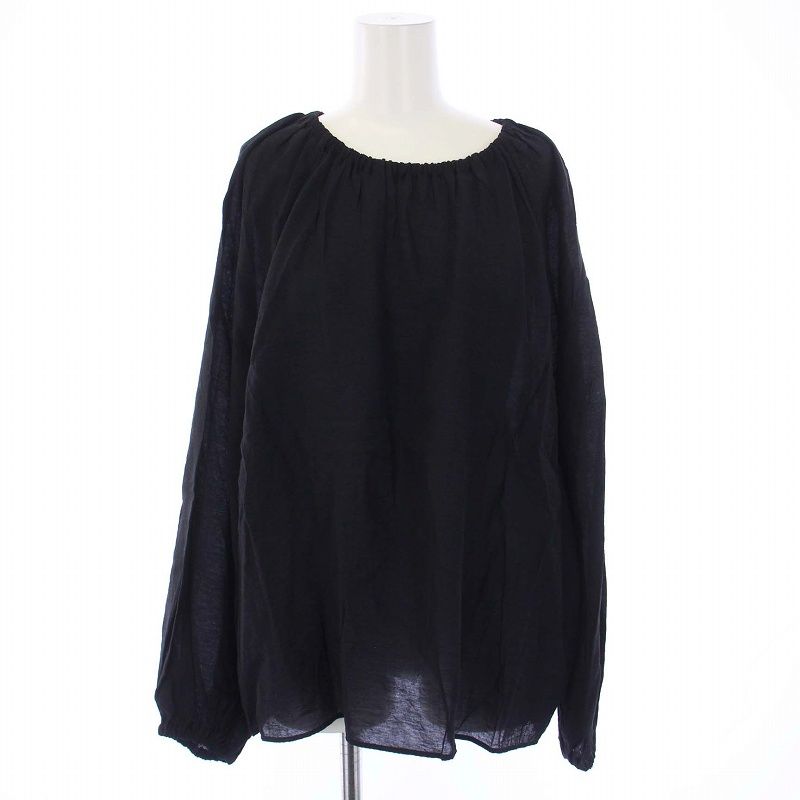 ドゥーズィエムクラス美品Gather Sleeve ブラウス （BLACK） ドゥーズィエムクラス DEUXIEME CLASSE エブリデイアイライク EVERYDAY