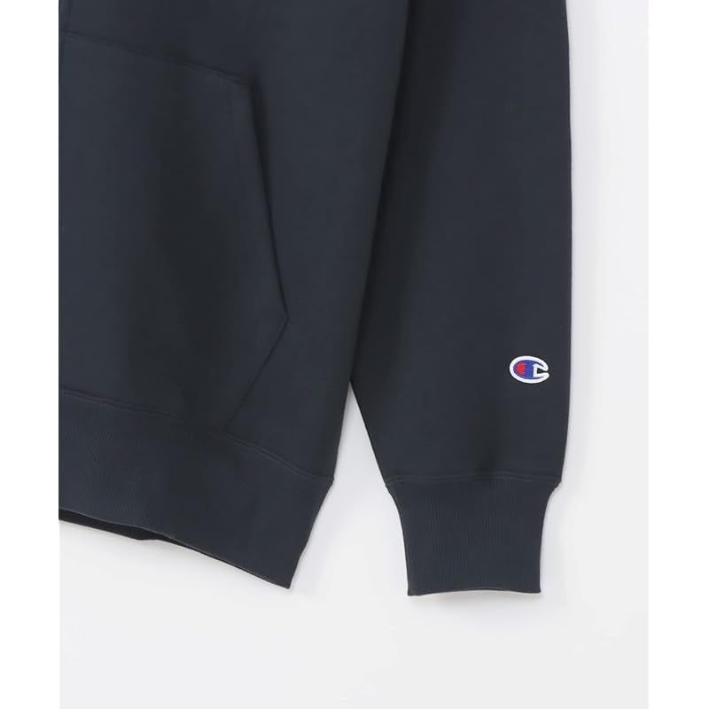 チャンピオン スウェット 長袖 裏起毛 刺繍 ワンポイントロゴ ジップフーデッドスウェットシャツ C 3 W 106 Z メンズ ネイビー