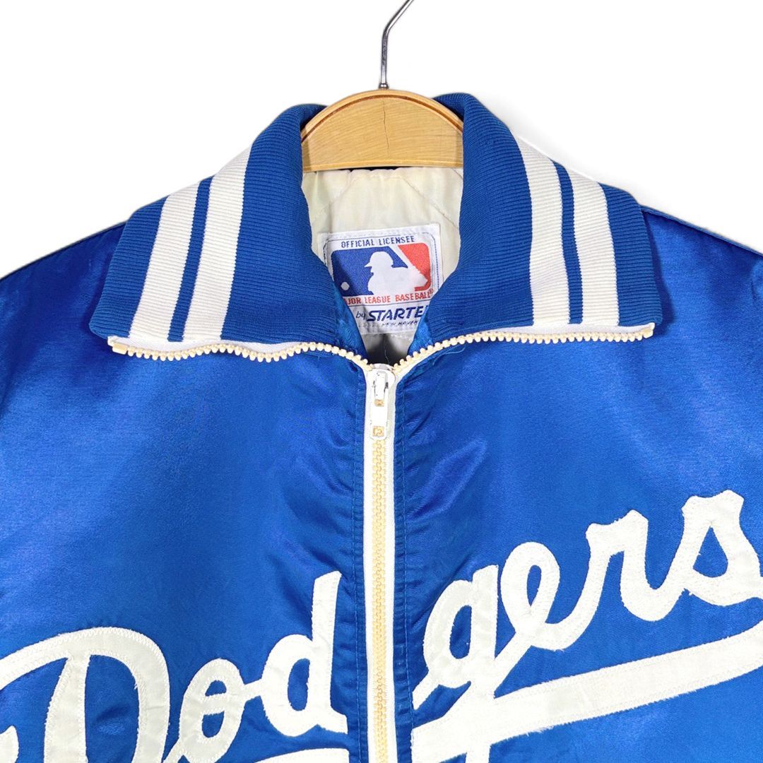 STARTER スターター MLB ドジャース ベースボールジャケット L 80s スターター MLB ドジャース USA製 ヴィンテージナイロン