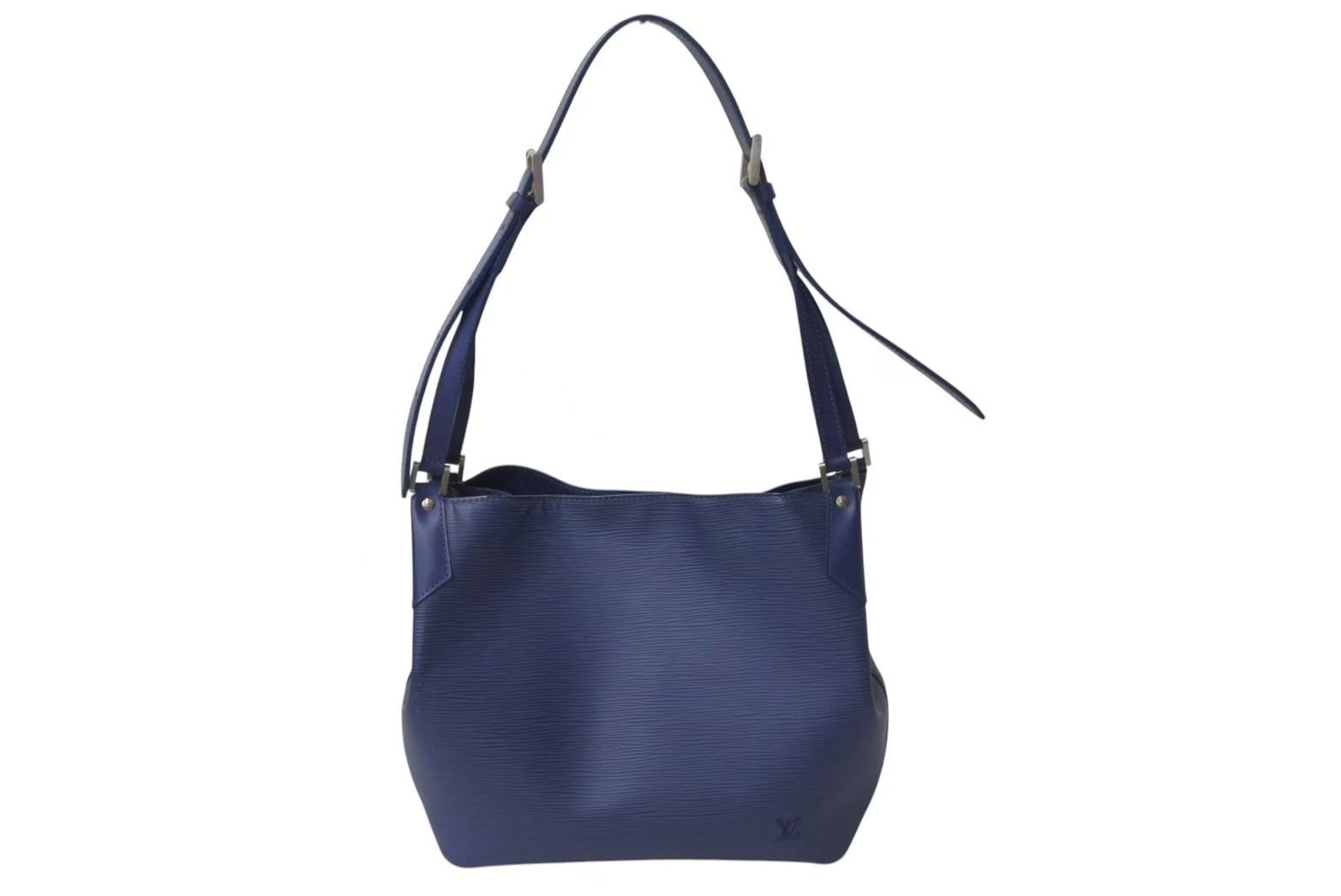 LOUIS VUITTON ルイヴィトン エピ マンダラ MM ショルダーバッグ M5889G エピレザー ブルー シルバー金具 4b001173