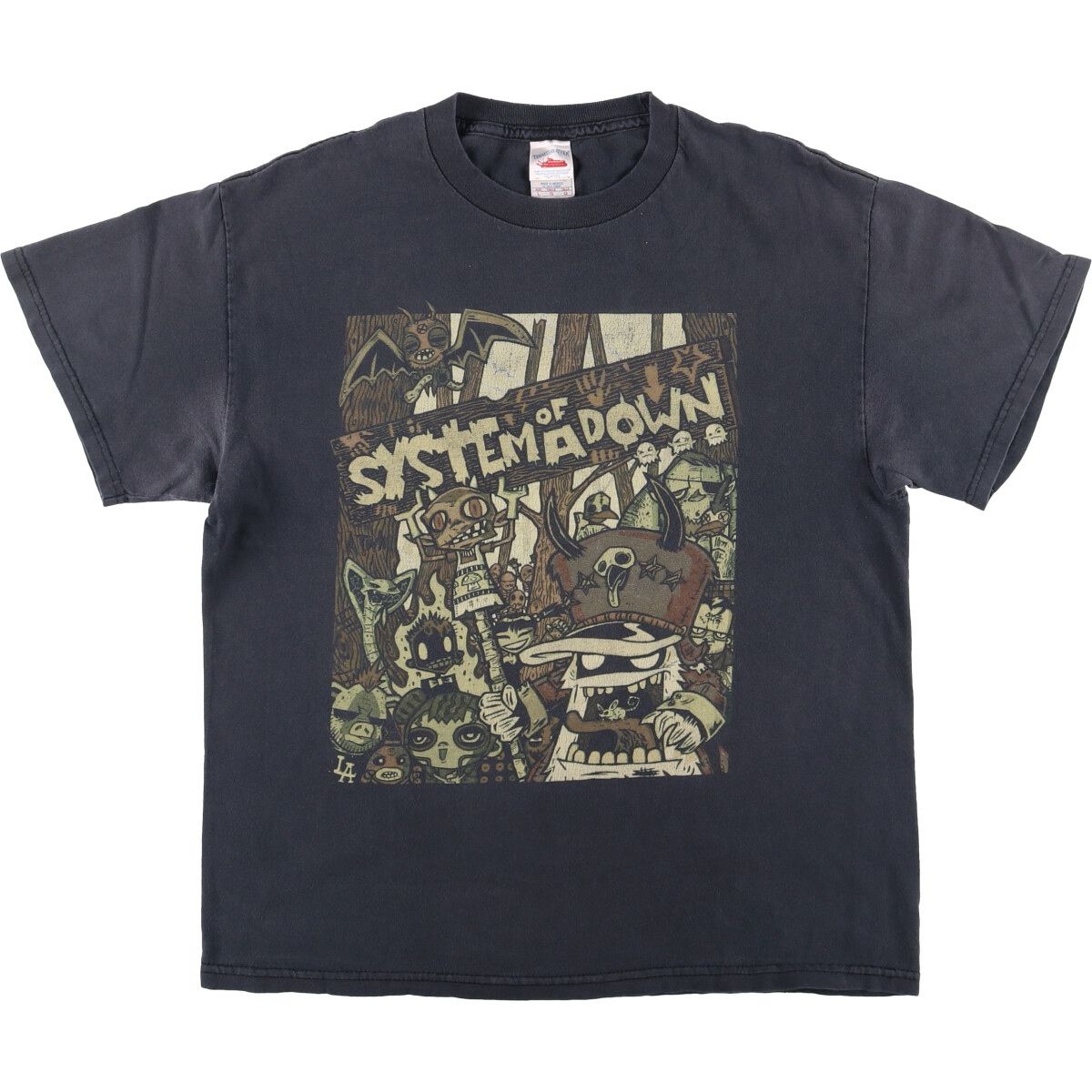 古着 テネシー リバー TENNESSEE RIVER System of a Down システムオブアダウン バンドTシャツ バンT メンズL相当|eaa585053