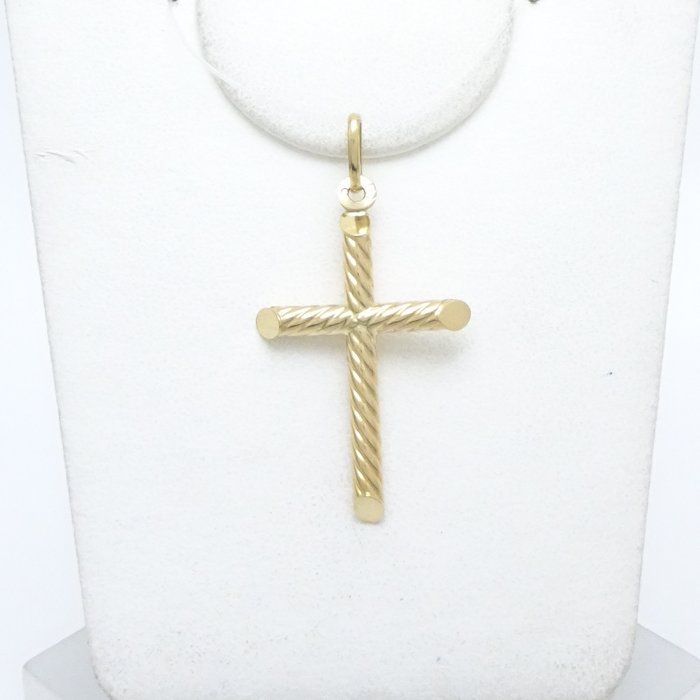 UNOAERRE ウノアエレ クロス ペンダントトップ K18YG イエローゴールド