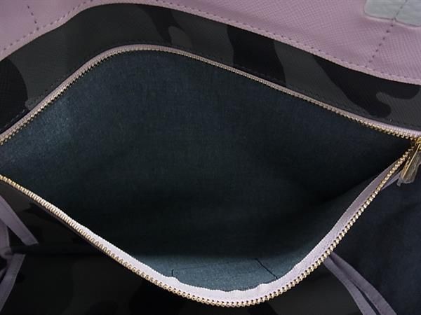【未使用タグ付】ADMJ ハンドバッグ グレー 迷彩柄 PVC レザー A.D.M.J. - □新品□未使用□ ADMJ エーディーエムジェイ PVC