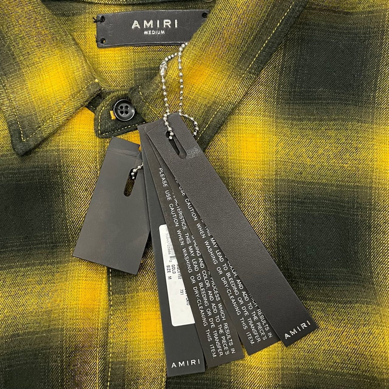 定価96800円 国内正規 新品 AMIRI DIP DYE SHADOW PLAID  