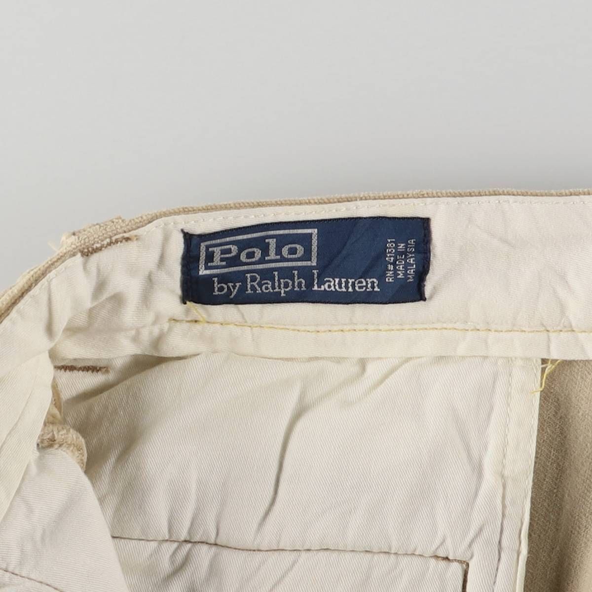古着 ラルフローレン Ralph Lauren POLO by Ralph Lauren ツータック 太畝 コーデュロイパンツ メンズw35相当 eaa587456 KIN-KAAI_COM