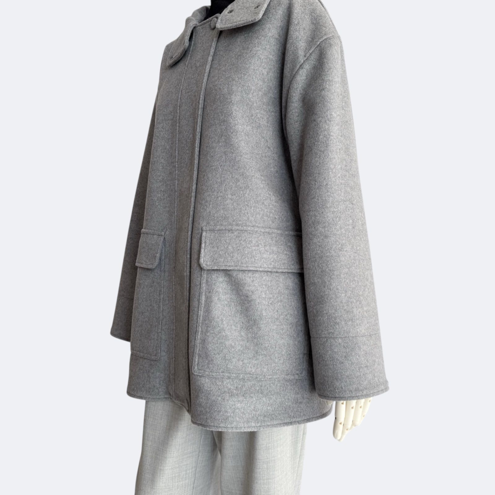 Theory セオリー ショートコート グレー レディース ジャケット ウール