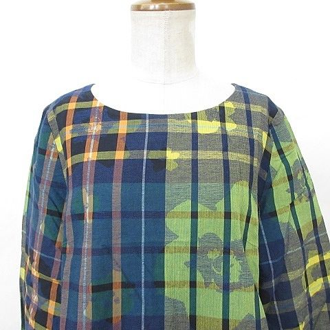 タバサチェック柄 長袖チュニック セール】 多色ギンガムチェック