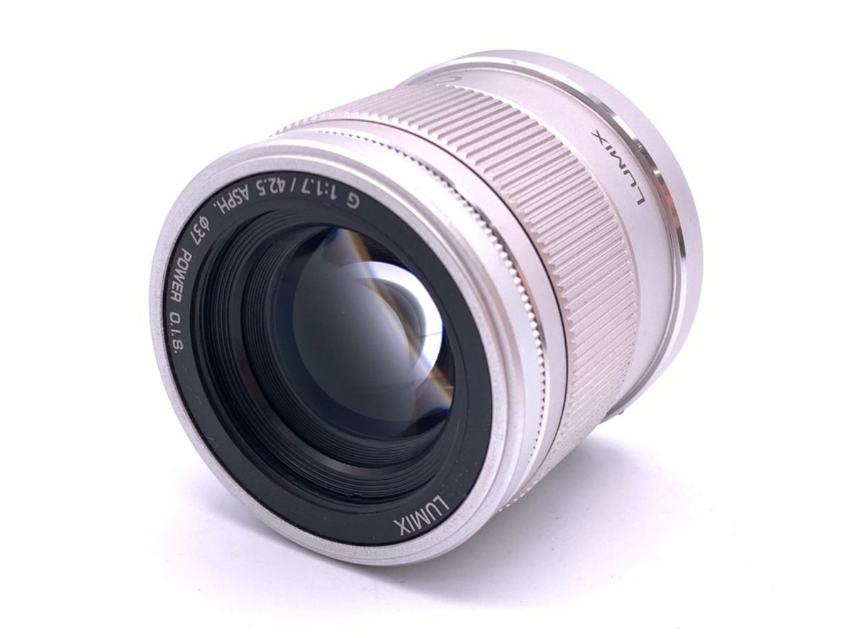 送料無料！ 並品 パナソニック LUMIX G 42.5mm F1.7 ASPH. POWER O.I.S. H-HS043-S シルバー