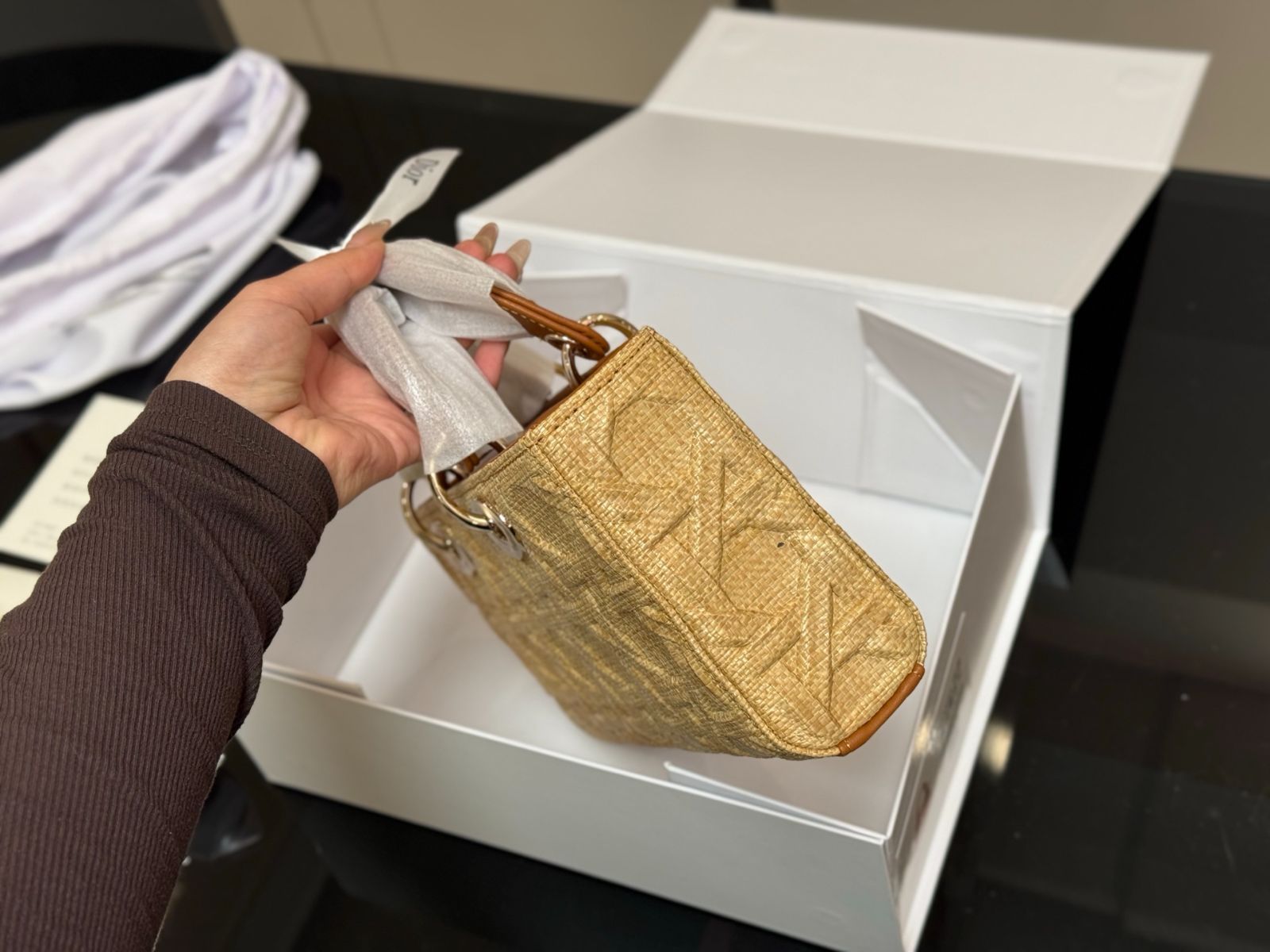 今日特価】Dior Lady Horizontal Tote Bag - ホリゾンタル
