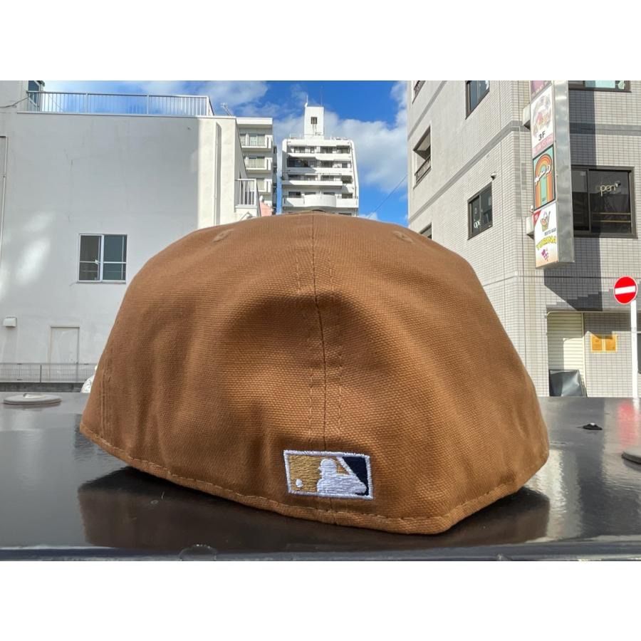 59FIFTY ダックキャンバス シカゴカブス ライトブロンズ ネイビーバイザー 59FIFTY MLB Duck Canvas ダックキャンバス シカゴ・カブス