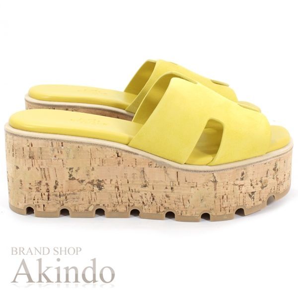 エルメス 厚底サンダル エズ 35 ゴールド Eze 30 sandal | Hermès USA