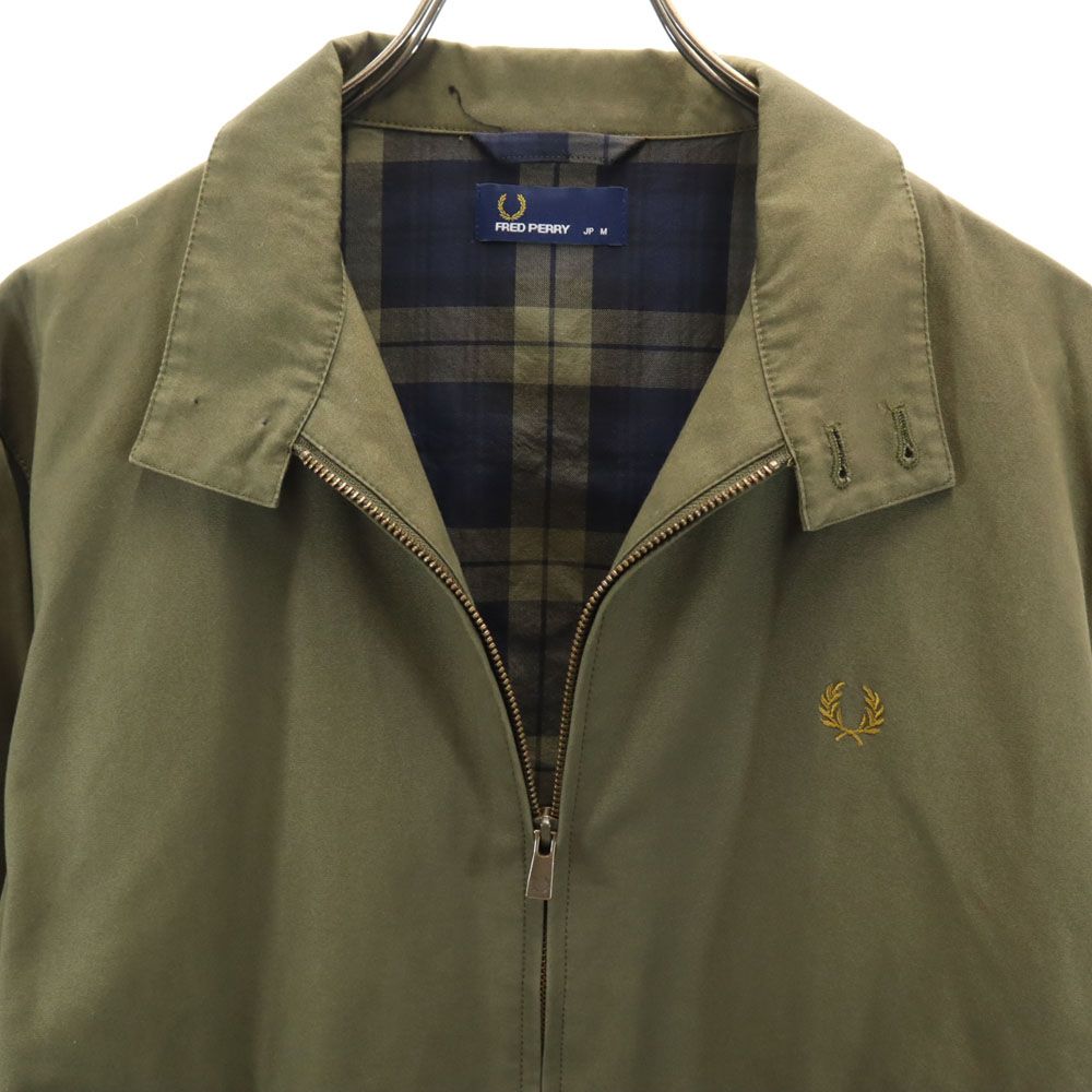 フレッドペリー スイングトップ M カーキ FRED PERRY ハリントン
